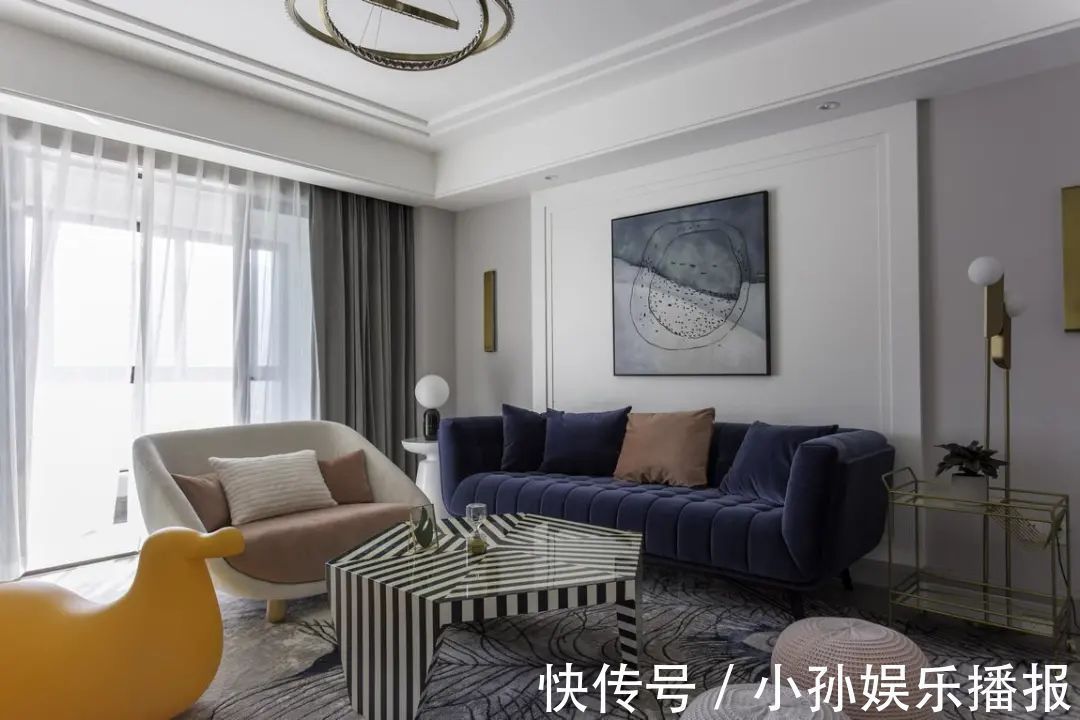 空间|180㎡浪漫小窝,蓝与粉、灰与白,优雅情趣,轻松舒适