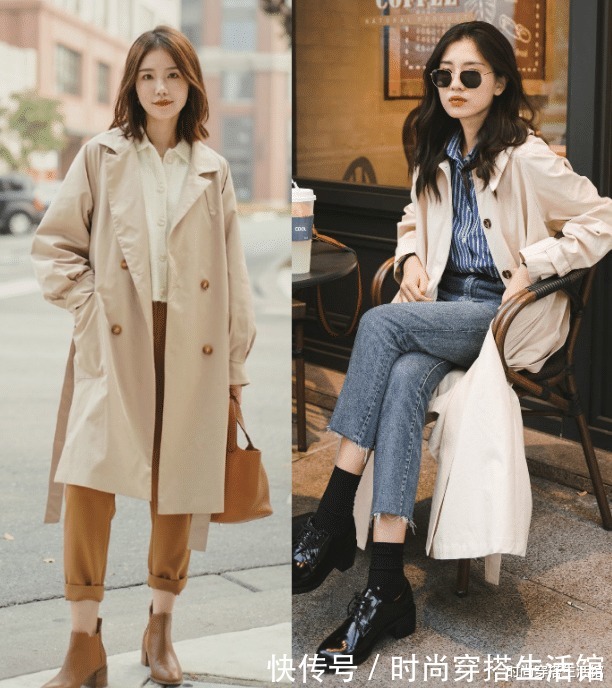 技巧|秋天风衣穿搭有讲究,注意这4个穿搭技巧,出门简单又有气质