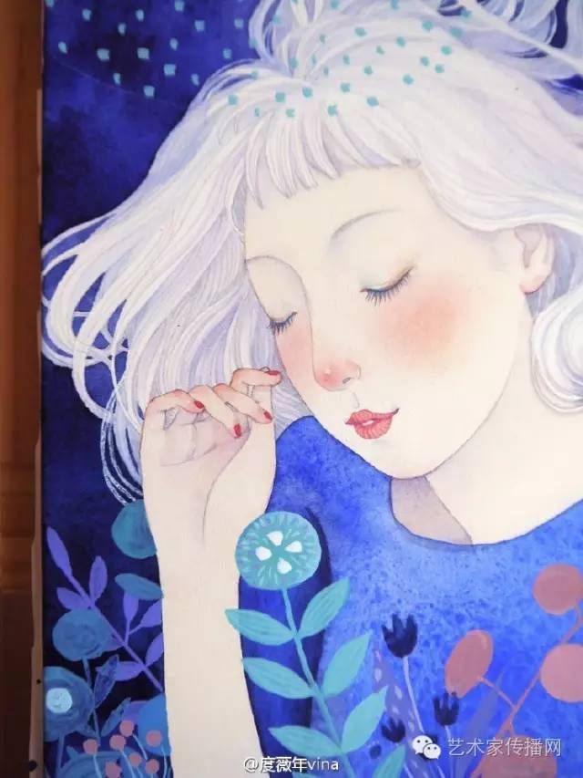  插画|她是鲁美校花，画出来的插画，好暖人