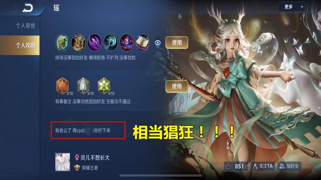 主页|王者瑶到底有多“恶心”？国服榜前十全部是妹子，打开主页看到攻略，猖狂