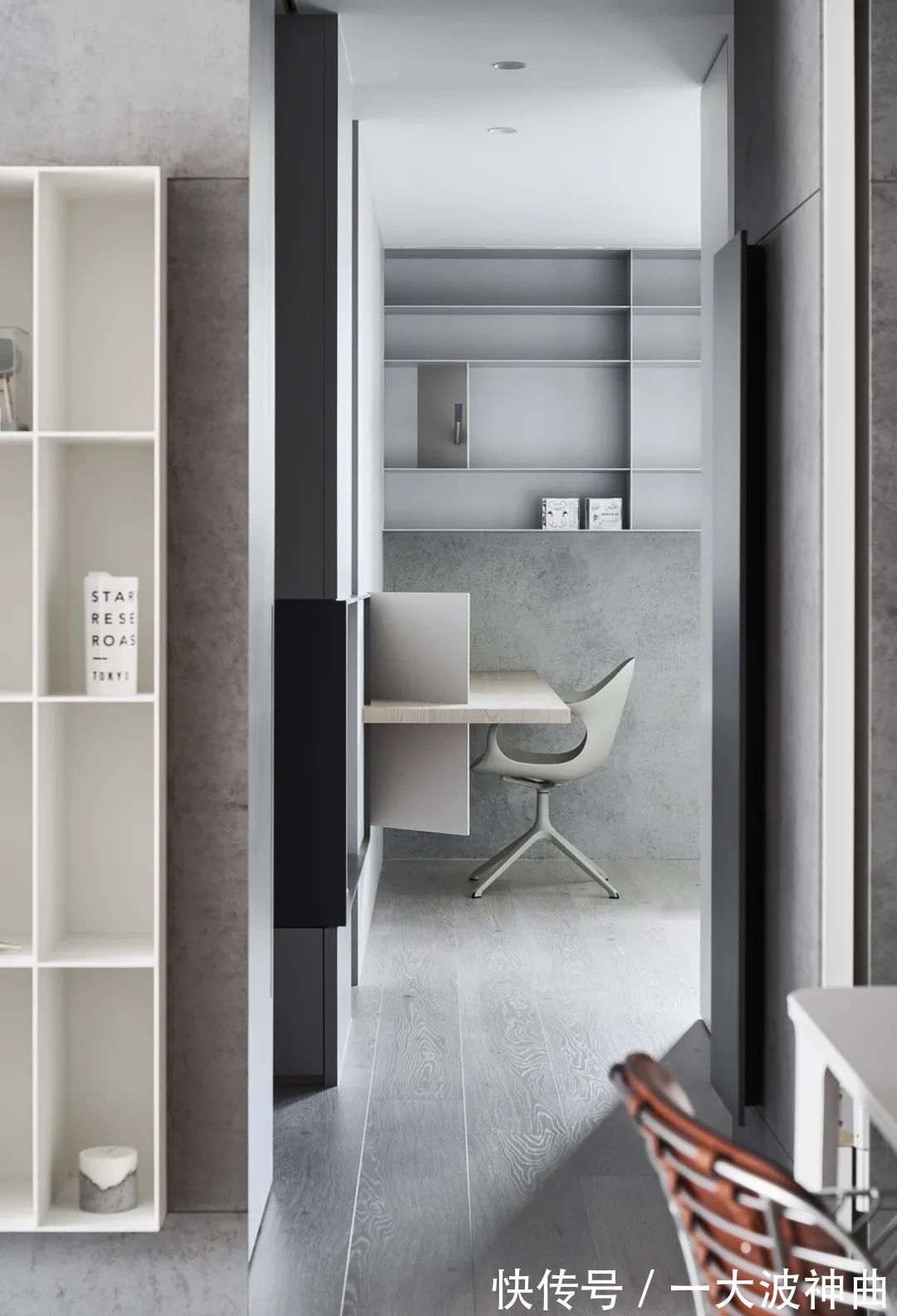 卧室|100㎡简约工业风,低调安静的水泥灰,装出别样高级的美