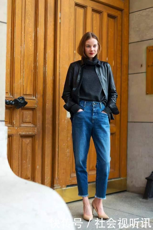 最近火了一种穿法“毛衣＋牛仔裤”，优雅又时尚，回头率十足