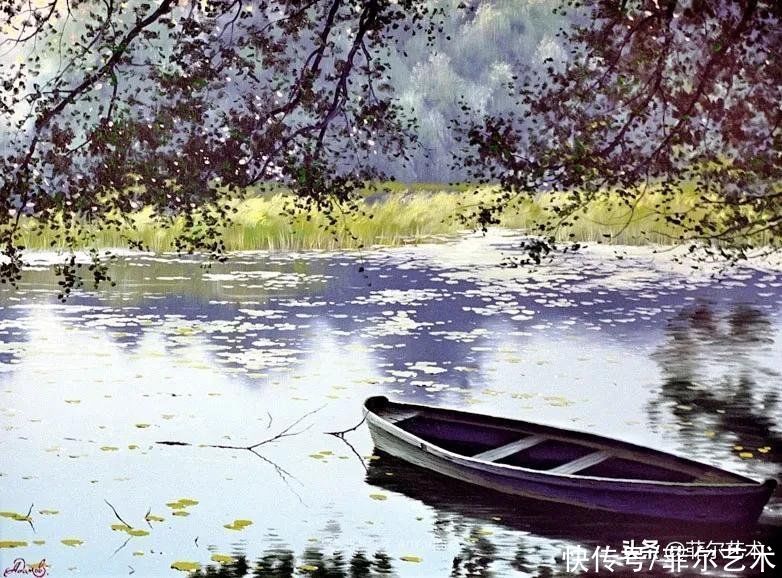 油画|「风景油画」安静的风景，唤醒了人们美好的感觉和回忆