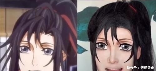 美术生|美术生“仿妆”魏无羡,开局在脸上画画,最后效果缺个蓝忘机