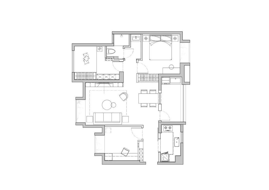 北欧风|76平米紧凑小三房,舒适温馨北欧风100个赞