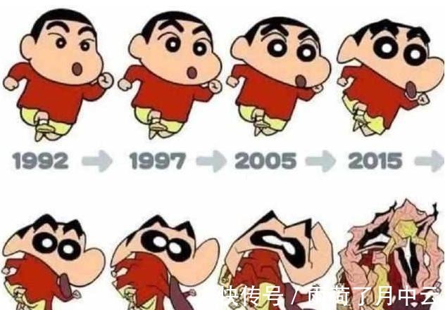 哆啦动漫角色“整容史”,网红脸型成为主流,柯南却退化成“猿人”!