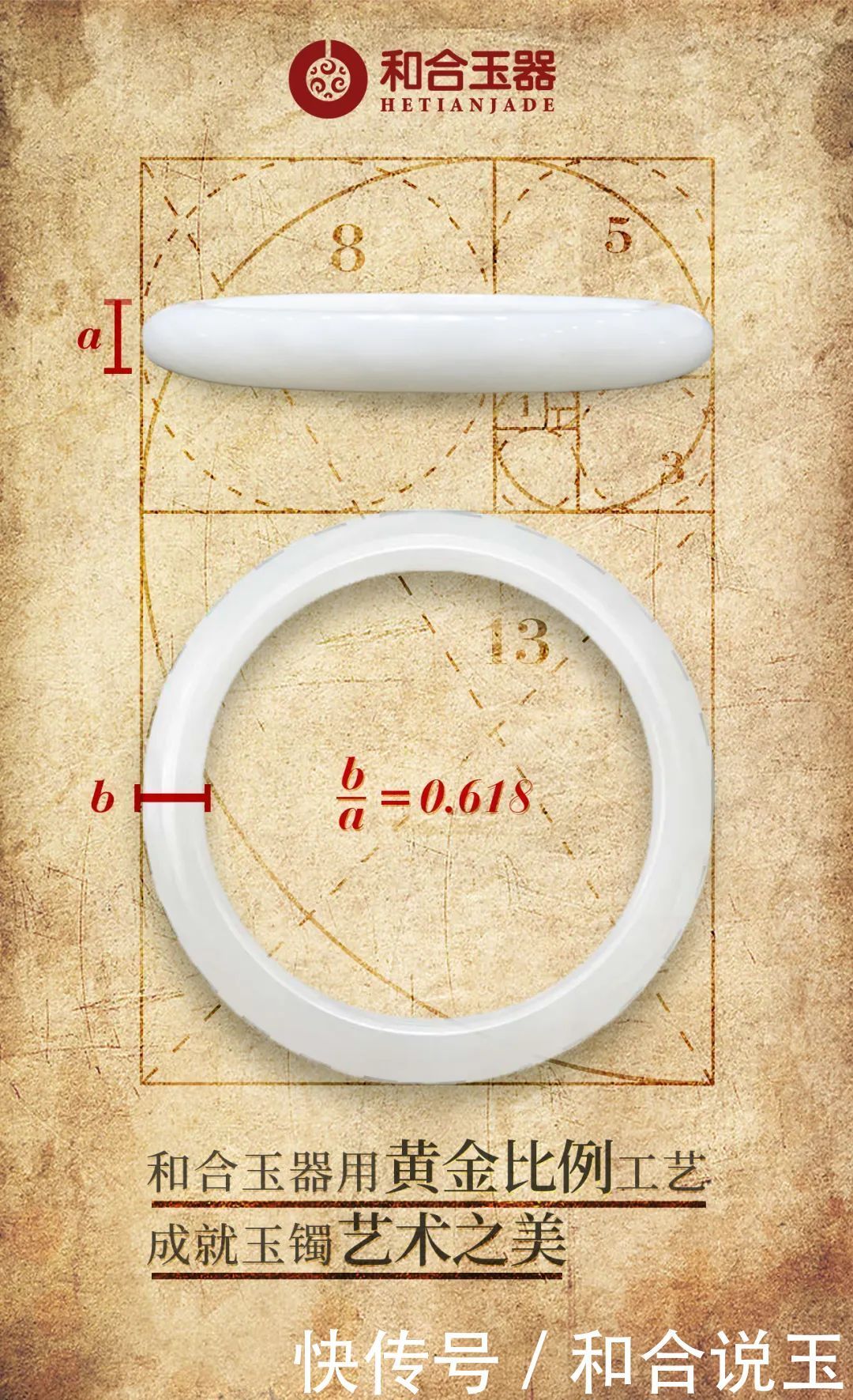  比例|用黄金比例呈现和合玉镯之美