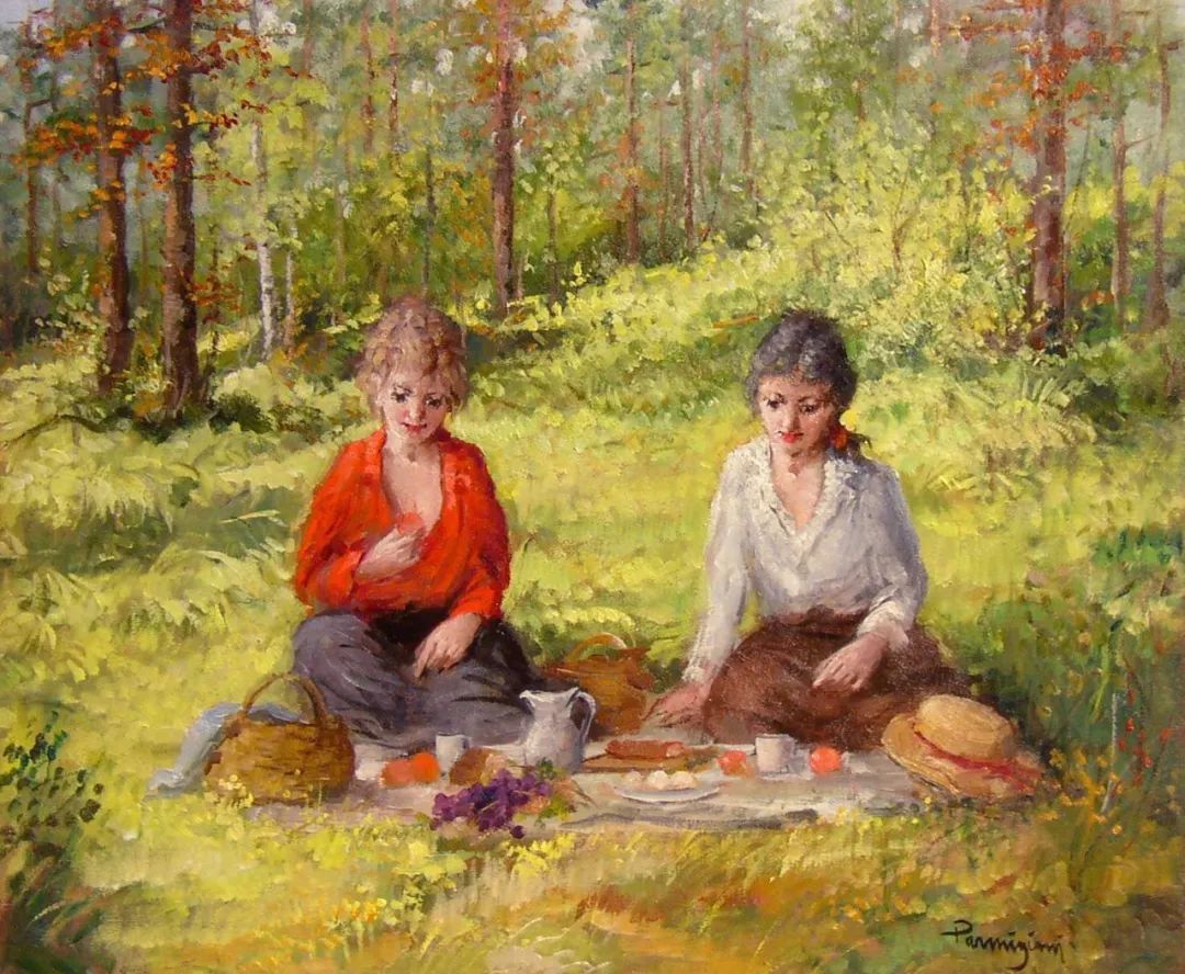 米兰|?意大利 阿尔多的油画,色彩很温暖,笔触很迷人!