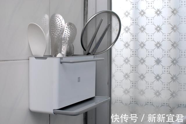 抗菌|抗菌、免钉上墙、可拆洗，收纳好帮手：火候抗菌厨房置物三件套