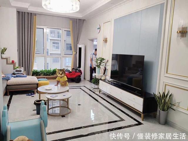 新房|新房入住四个月，电视墙太漂亮了！邻居看了反手就是一个赞！漂亮