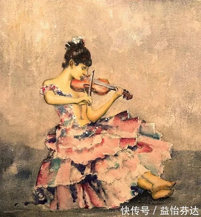 水彩!他是最会画人体画作的 世界顶尖级水彩大师