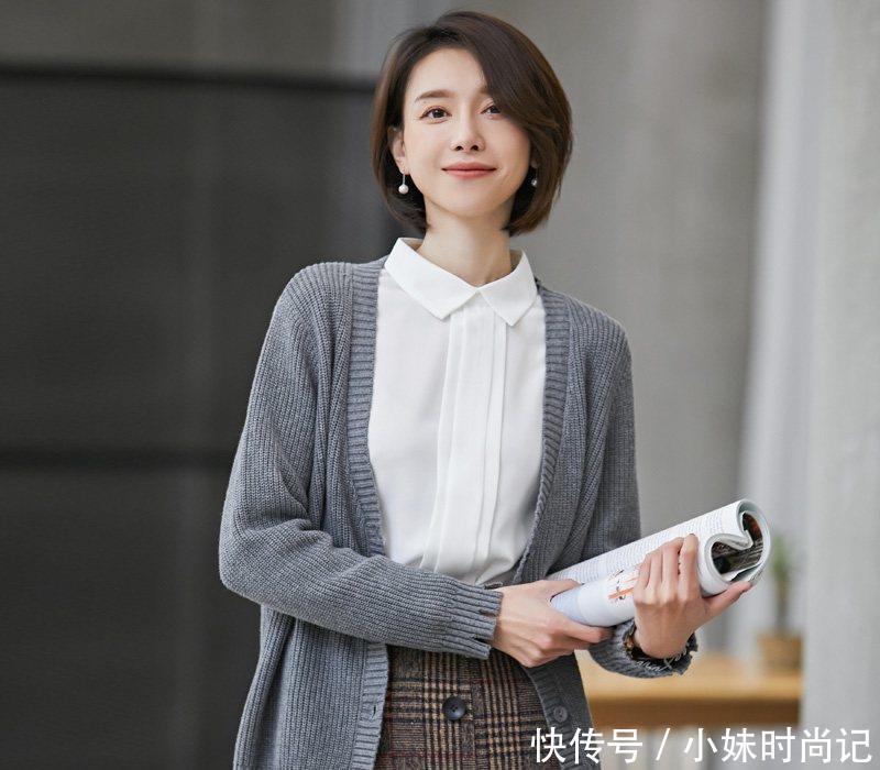 外套|中年女性假如收入不错的话, 试试穿这样的减龄外套, 气质加分