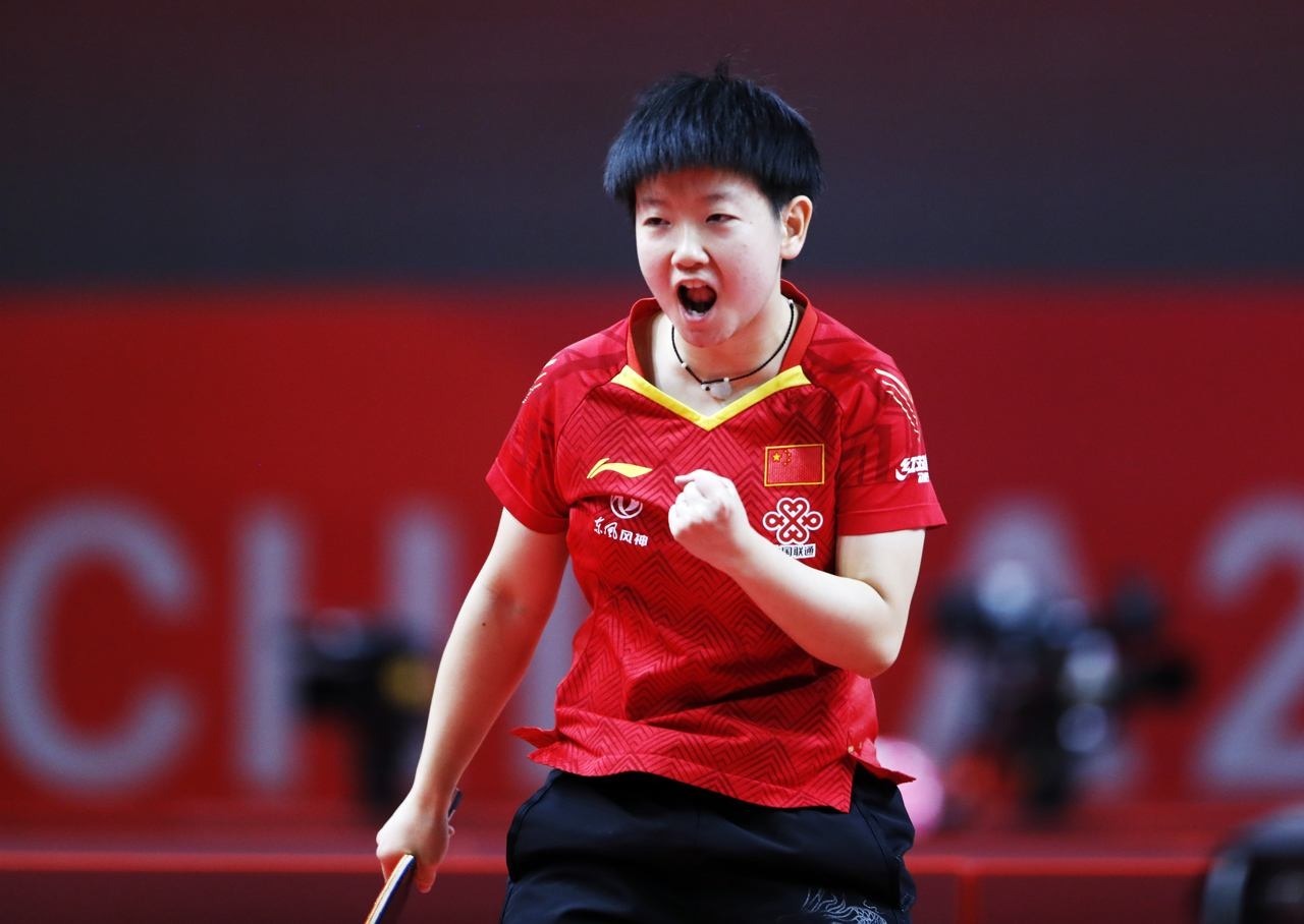 国乒|没有陈梦!没有王曼昱!国乒中孙颖莎独揽荣誉,这一年的付出值得