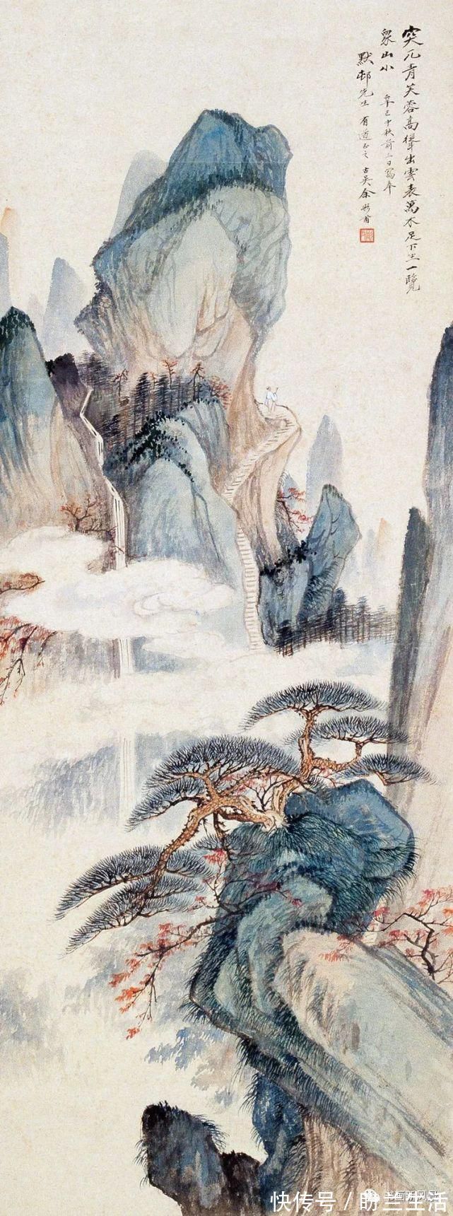 雄健|这位大家的山水,既雄健大气,又平和神清!