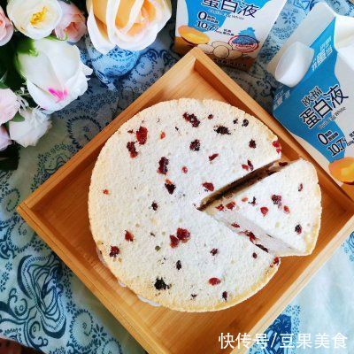 蛋白霜|自从学会#蛋趣体验#蔓越莓天使蛋糕，家里就我掌勺了