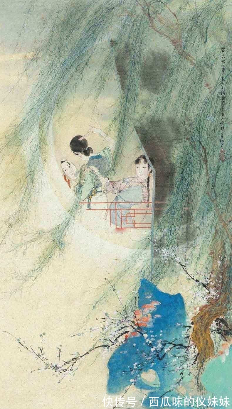 港币|别具一格的仕女画：春册也能画出这样的雅致格调，胡也佛真的好绝
