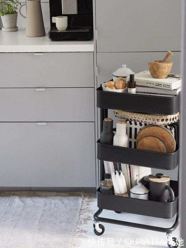 台面|以前不懂,厨房台面上全是瓶瓶罐罐!早该换成这样,整洁又美观