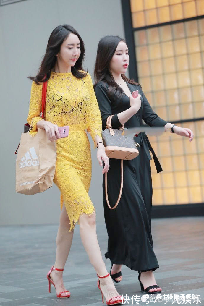 蕾丝裙 黄色蕾丝裙美女,高贵精致,展现异域情怀和优雅知性的气质