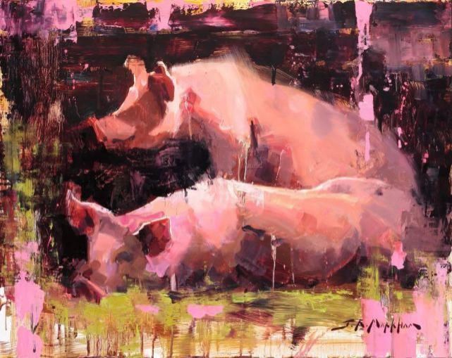 马克汉姆$动物锦集,加拿大画家杰里·马克汉姆作品欣赏