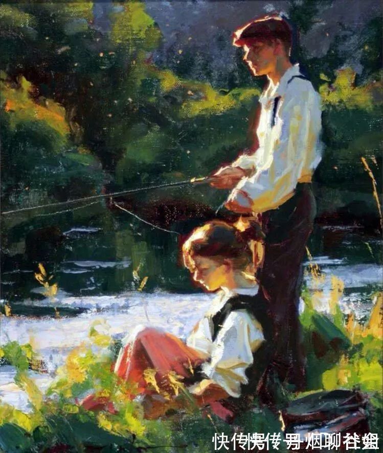 迈克尔!寻找生命中的光,70后印象现实主义画家迈克尔·马尔姆的油画