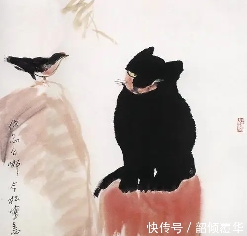 花鸟画|浓墨重彩|冯今松花鸟画