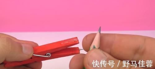 旧的木夹子别扔了, 改造一下, 秒变简易圆规, 方法简单实用又省钱