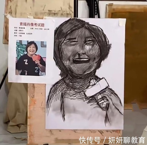 贾玲!美术生画贾玲素描头像,被网友称为“灵魂画师”,直言赶紧换专业