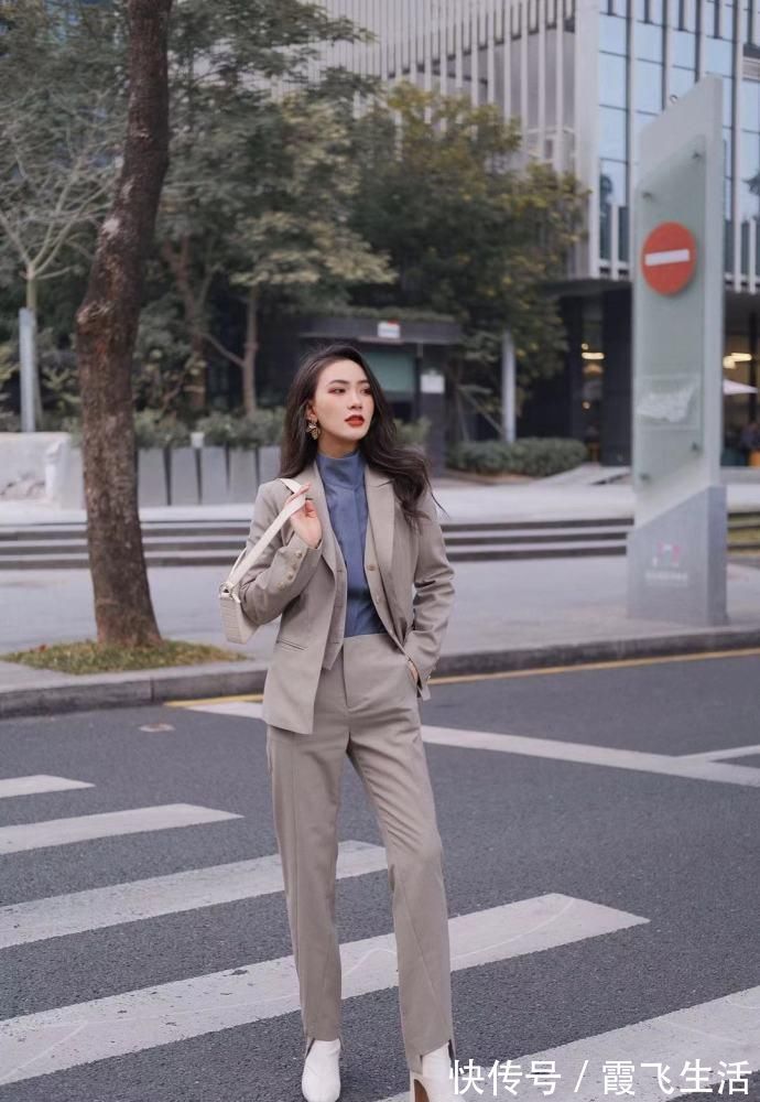 色调 职场女王穿搭学卫公子凹造型,干练的同时,还特别的高级