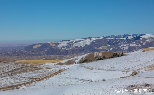 航拍|航拍世界最高最大的旱地麦田，大雪过后，此景令人如痴如醉