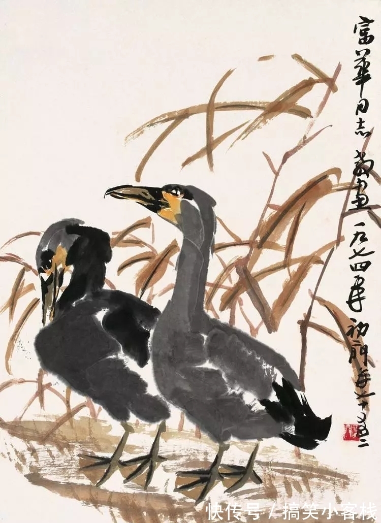 来楚生!老画家的画|来楚生大写意花鸟画