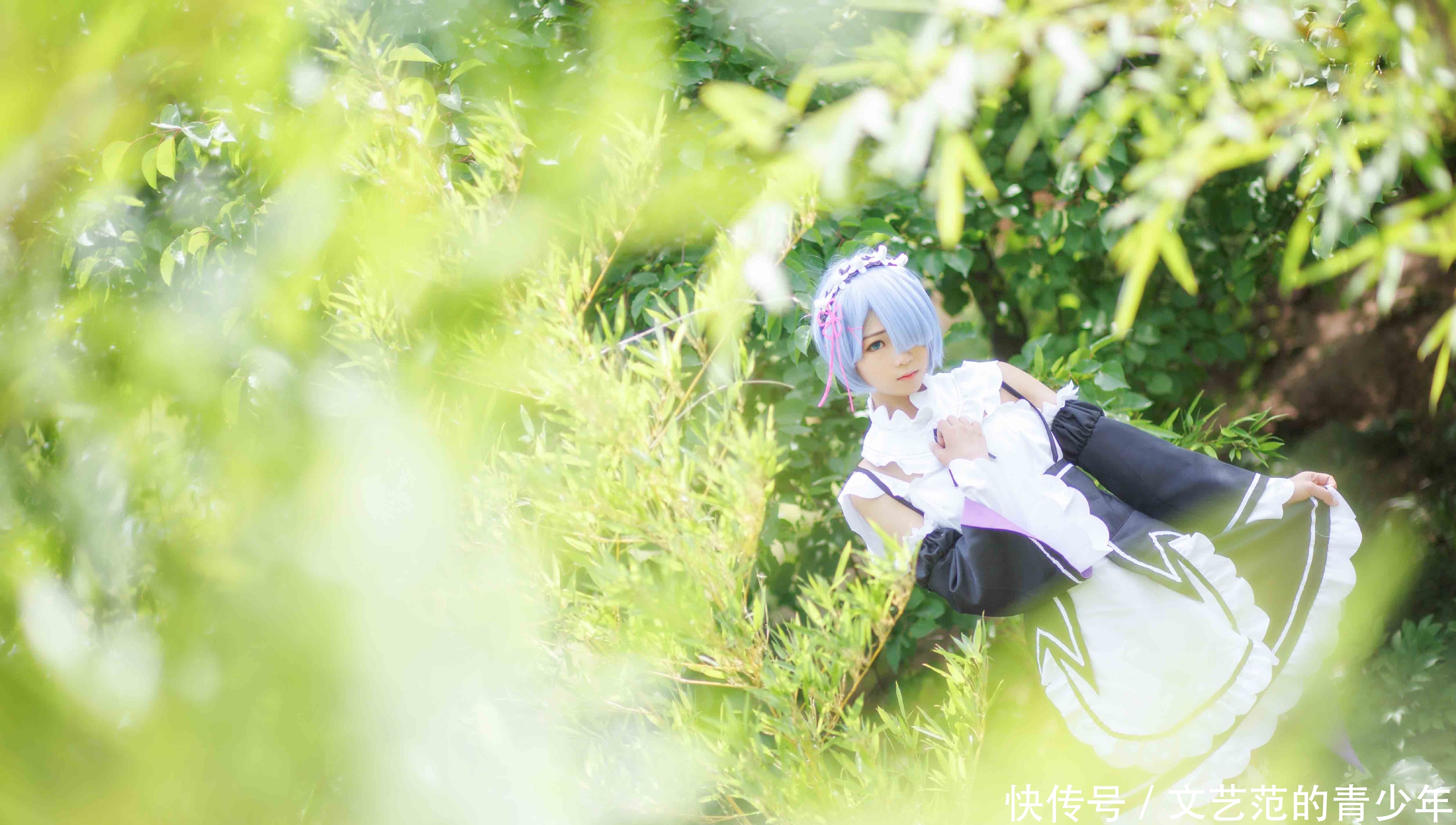 正片|cos：女仆装的蕾姆妹子cos正片@?羽天Shine