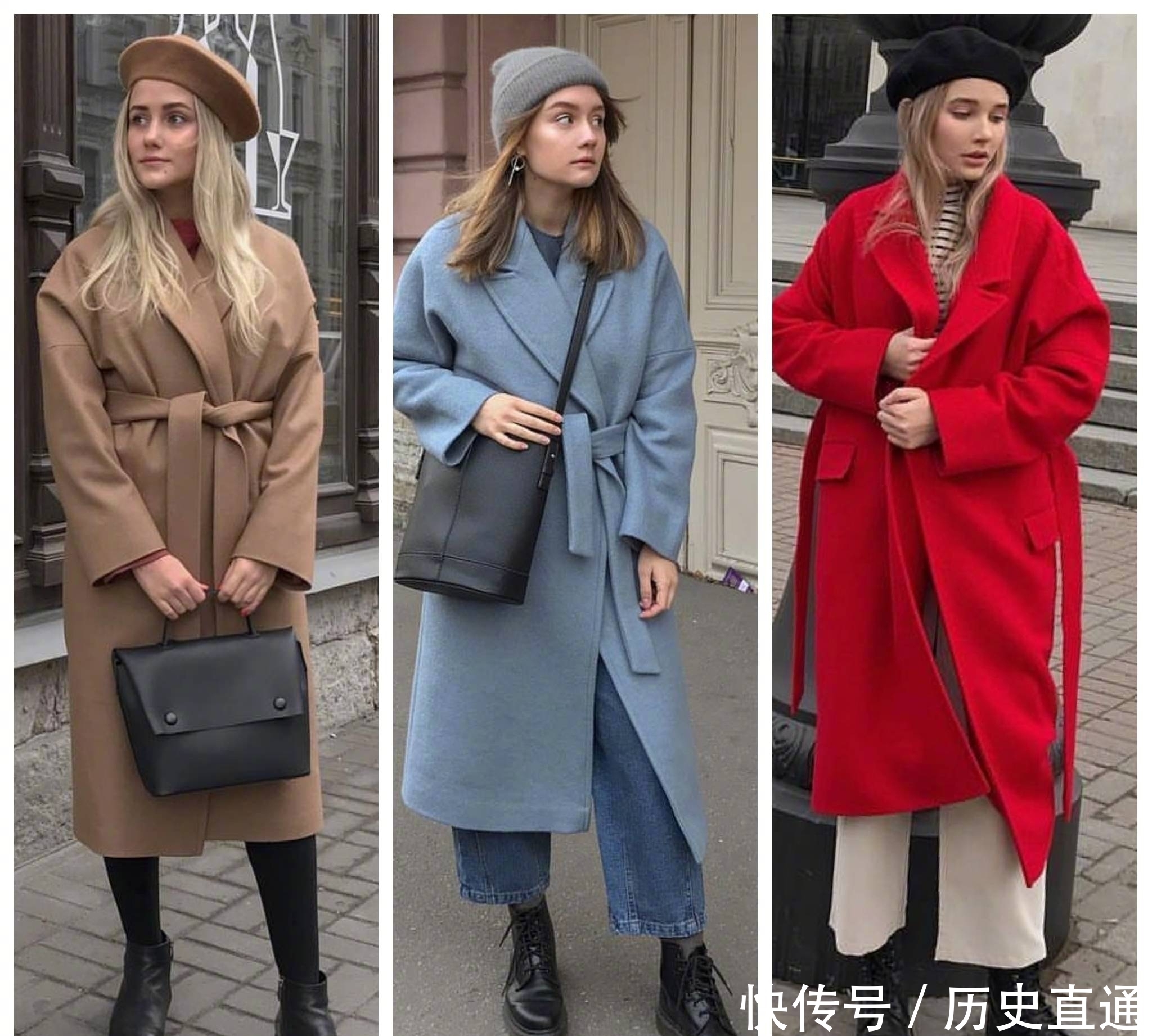 大衣|51套大衣搭配合集,各种颜色的大衣基本都集齐了