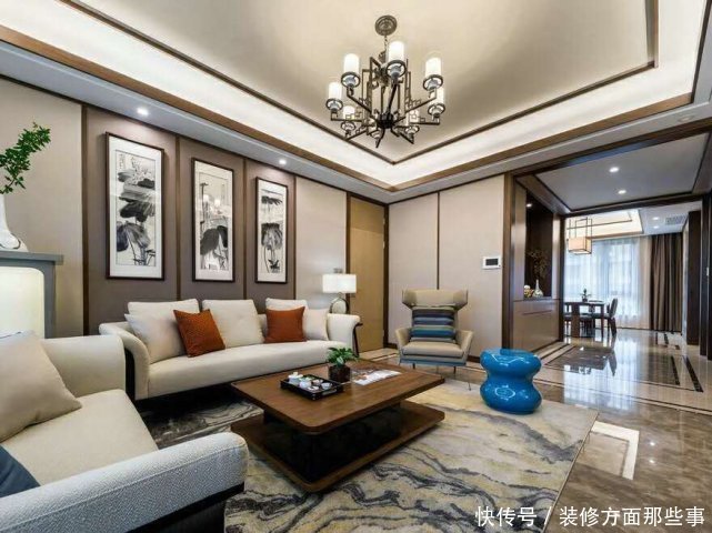 墙体|130平中式风时尚与优雅并存,谁说中式只是老年人的专属