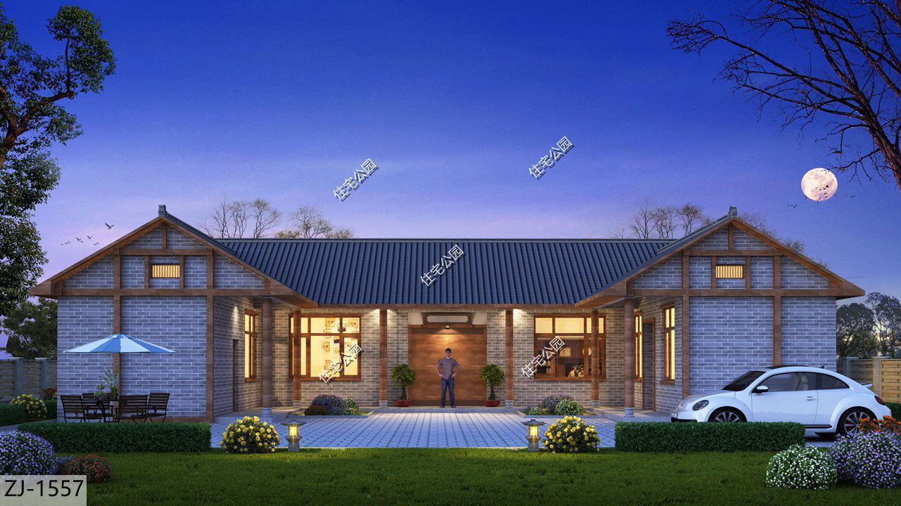 养老房|养老房还是一层好,10套一层农村户型,建一栋出来送给父母正合适