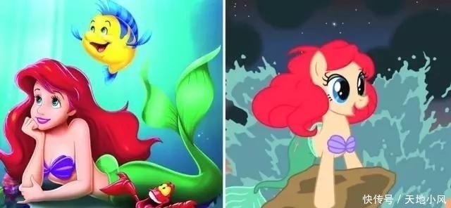 双厨|迪士尼公主化身彩虹小马,花木兰的马尾太合适了,双厨狂喜