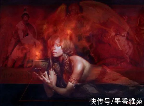 美国&美国性感美女油画,逼真动人