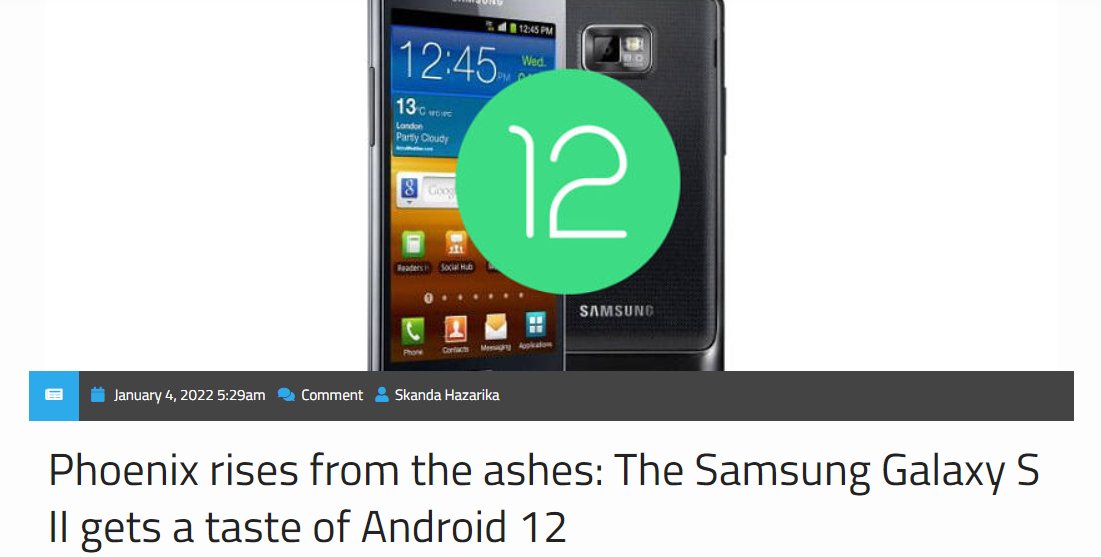 wi-fi|11 年超薄旗舰“凤凰涅槃”，三星 Galaxy S2 也用上 Android 12
