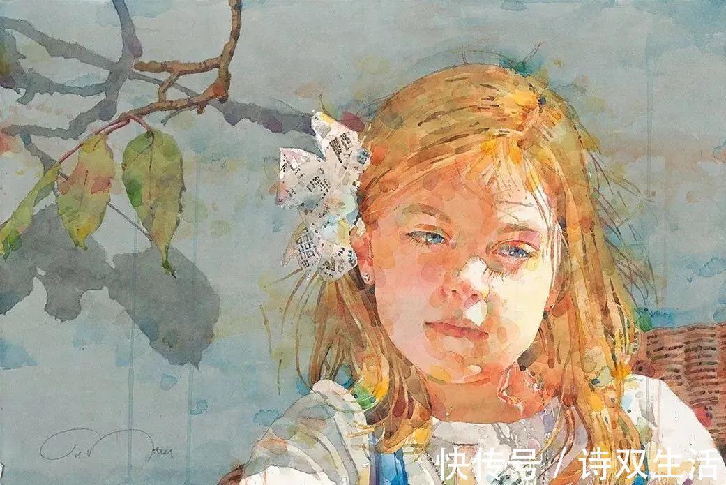 艺术学院&他笔下的人物生动活泼,色块叠加的恰到好处!