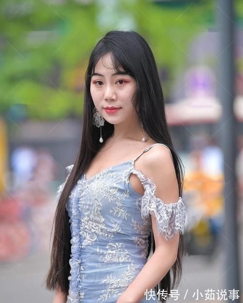 小姐姐 波浪连衣裙在夏季看这就清爽,加入旗袍元素,穿搭时尚并非空穴来风