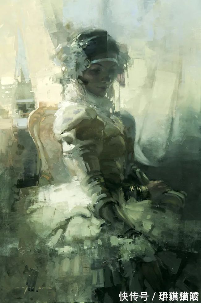 油画#艺术家杰里米·曼恩的油画,颜色既生动又大气!