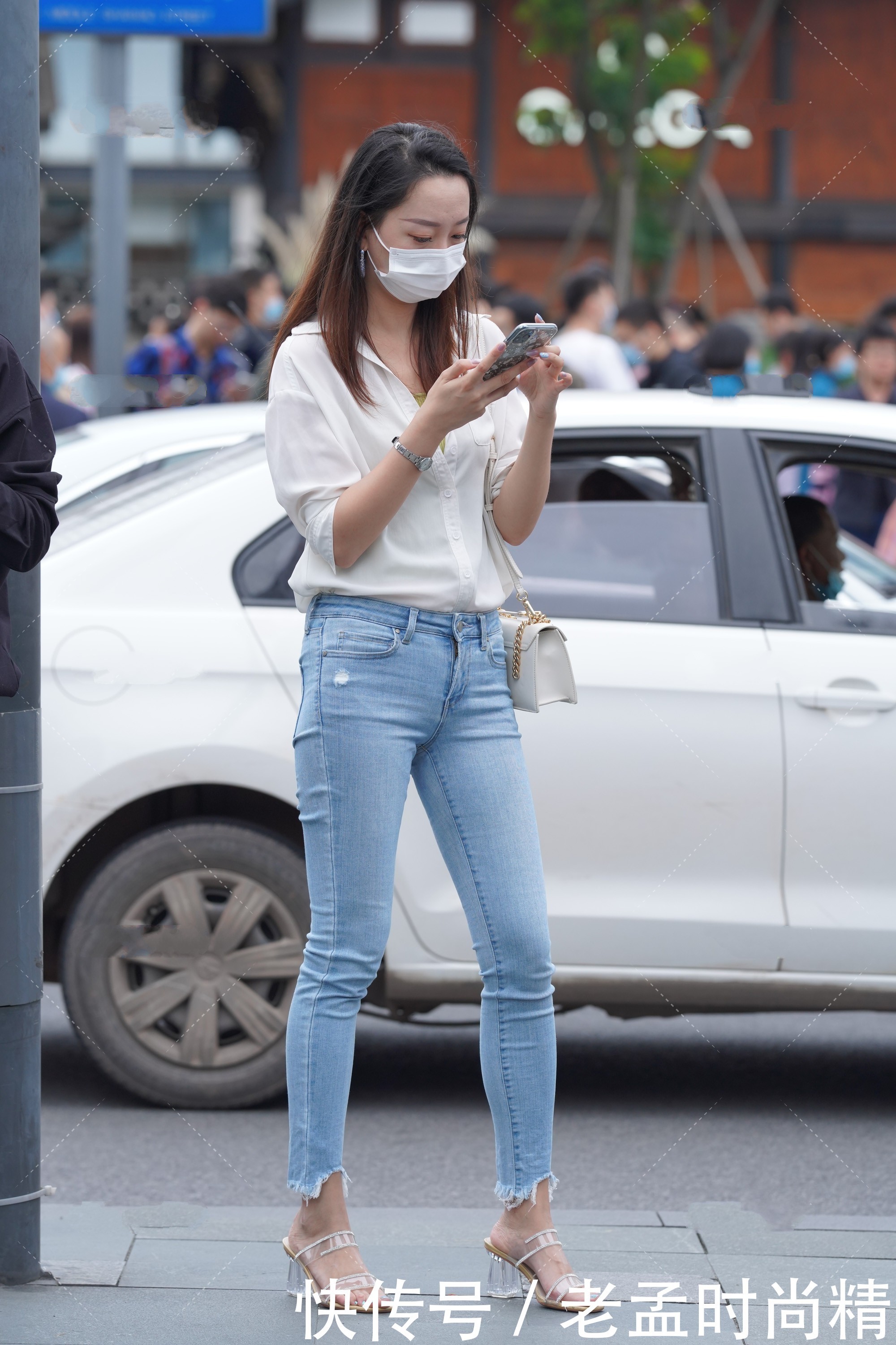 简约|街拍:白衬衣的通勤搭配, 展现简约大方美, 温柔优雅