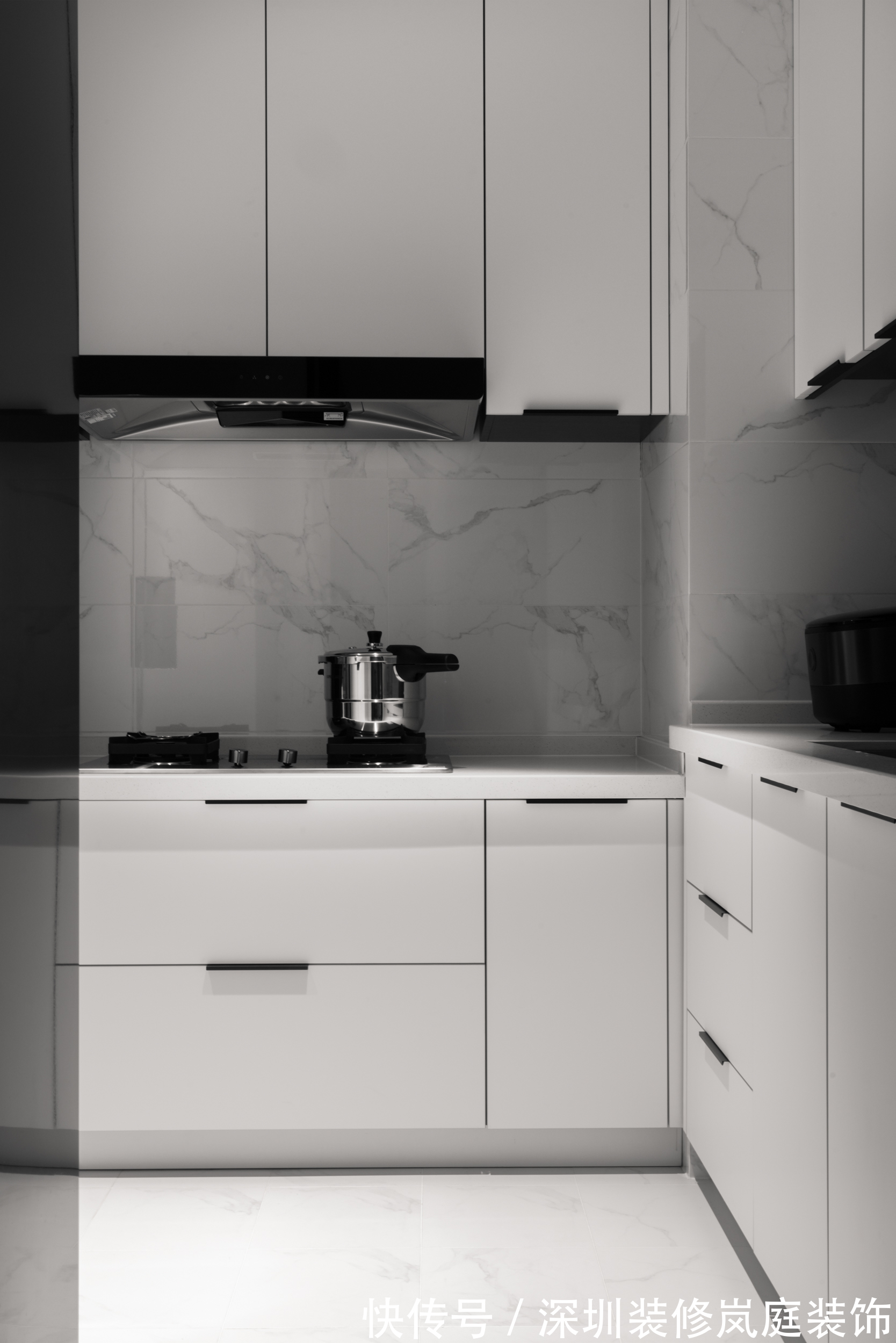 卫生间|深圳装修:尖岗山127㎡现代简约,时尚黑白灰,生活时尚且唯美