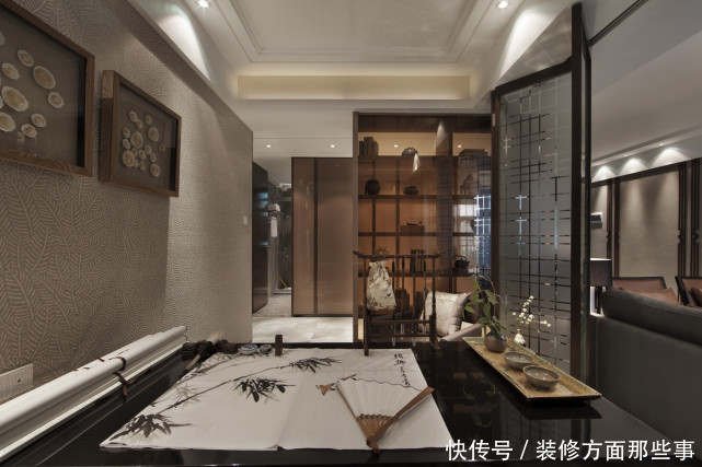 客厅|150平新中式三居室,巧妙设计让人有耳目一新的感觉