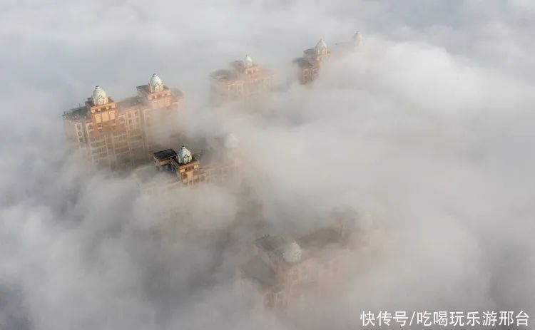 平流雾|美如仙境！邢台城市上空现平流雾景观