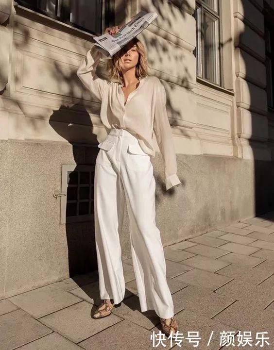 白裤子,穿上了就会上瘾,因为太时髦了!