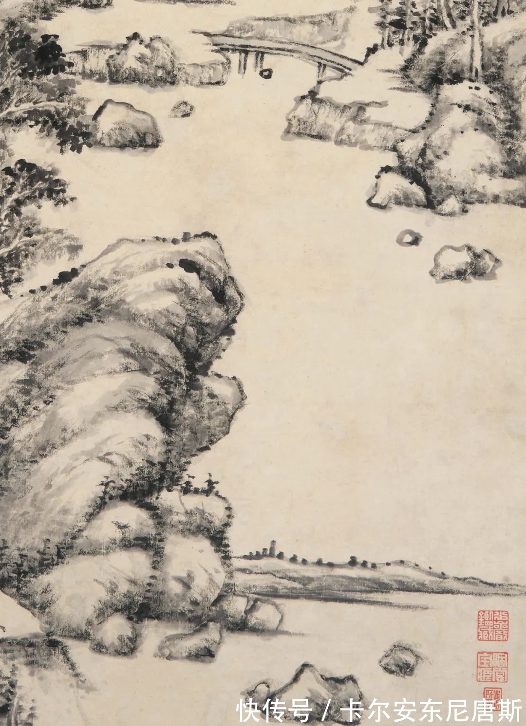 王石谷!师法自有神妙——黄鼎《万木奇峰图》与张宗苍《溪山幽远图》赏析