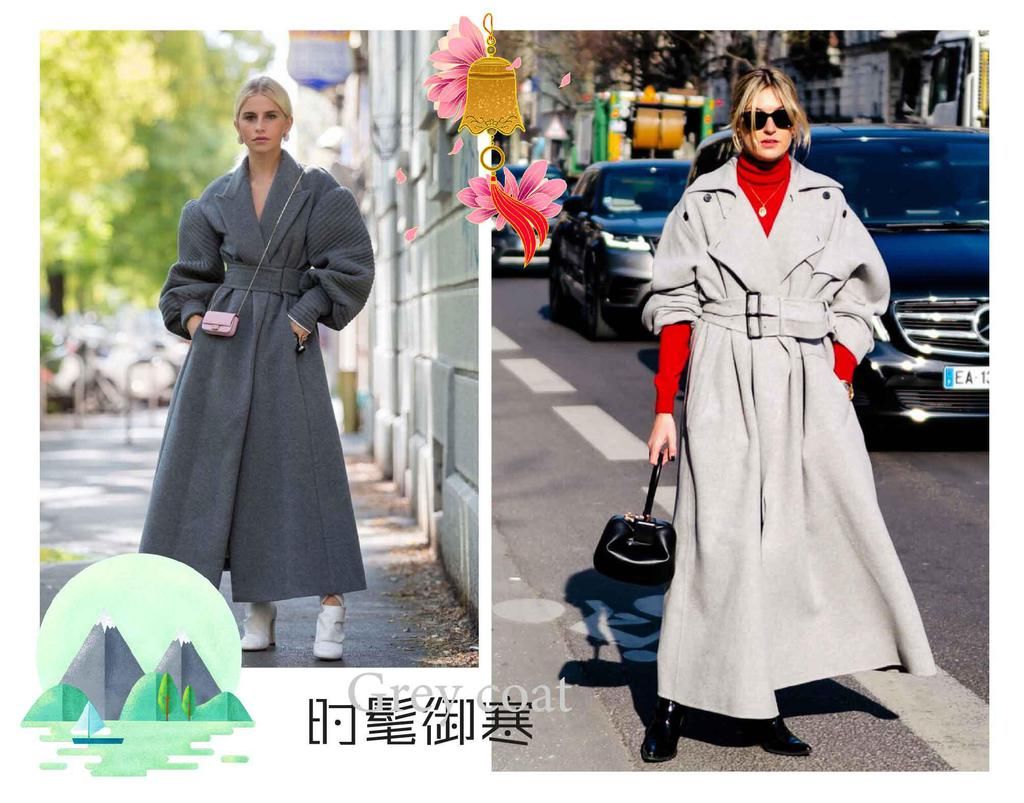 买大衣就要挑“经典色”！灰色大衣高级有气质，穿几年也不过时