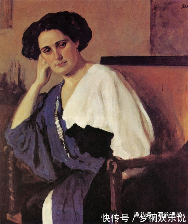 肖像画家！俄罗斯杰出的肖像画家，列宾的学生谢洛夫，油画作品欣赏