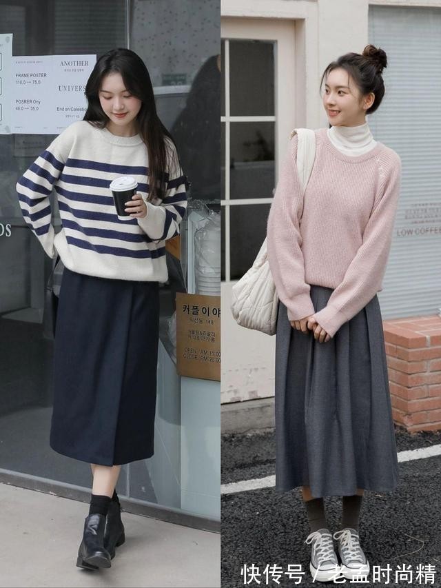 学院风 这3种毛衣的搭配风格,你更喜欢哪一种呢?
