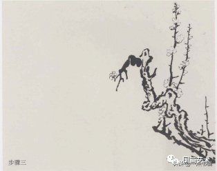 梅花$分享几组写意梅花创作示范